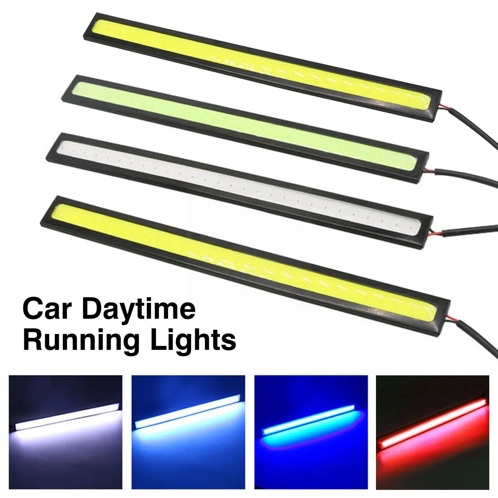 

Светодиодная лента 17 см, ультратонкая водонепроницаемая лампа DRL COB для салона автомобиля N2S8