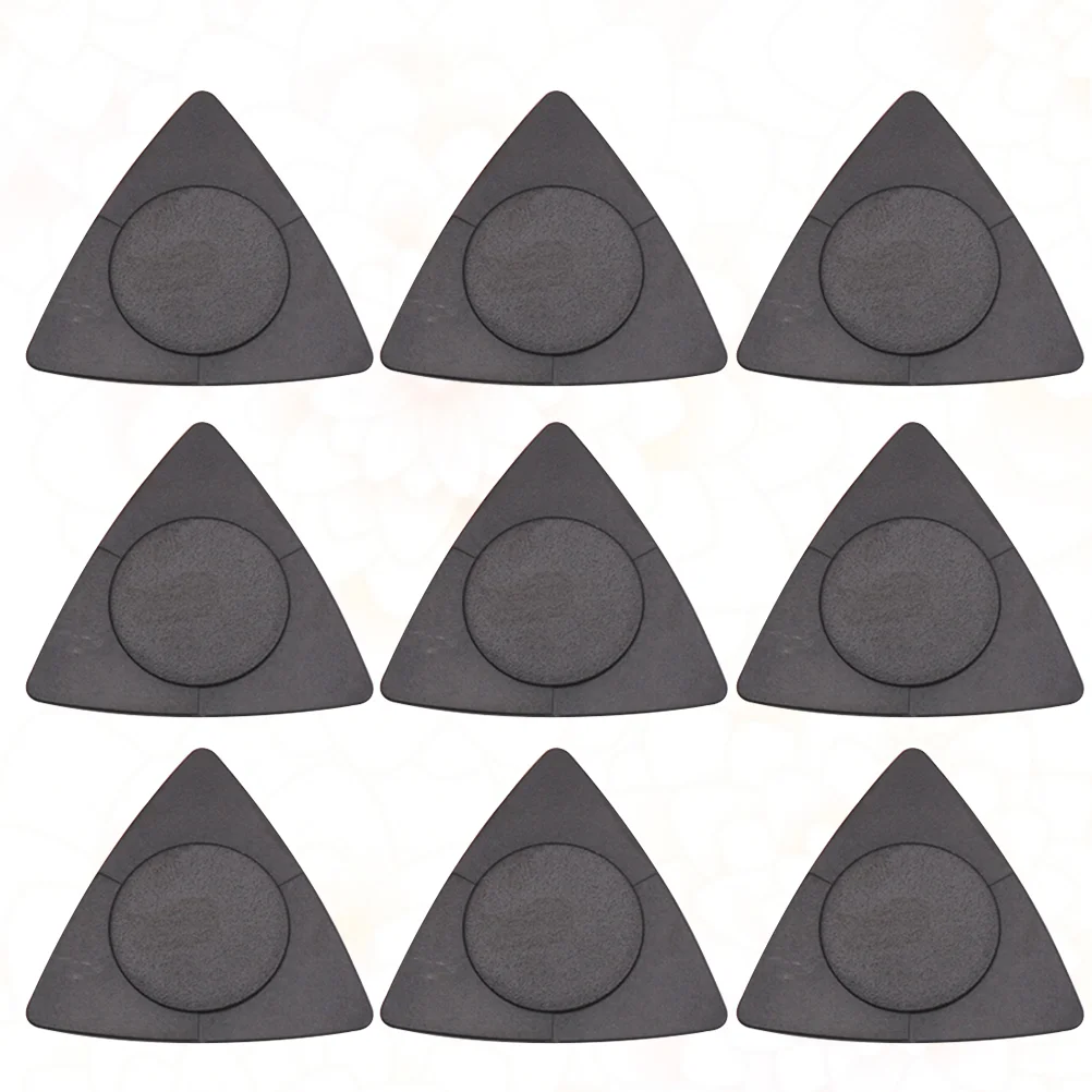 

20pcs Guitar Pick Non- Grip Folk Guitar Picks Sticked Triangle White Guitar Picks Anti- Style