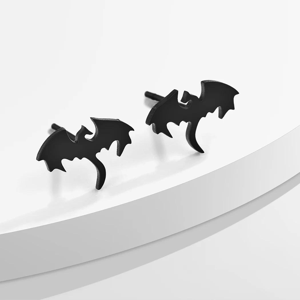 Серьги-гвоздики из нержавеющей стали в стиле панк для мужчин и женщин