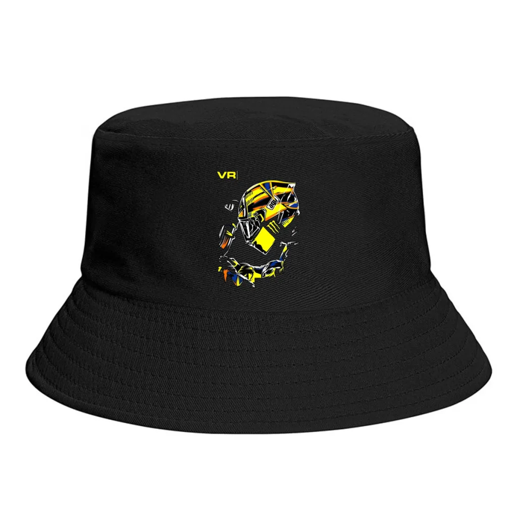 

Yellow Doctor Moto Gp Rossi Bucket Hat Polyester Men Women Fisherman Hat Customized Cute Hiking Caps
