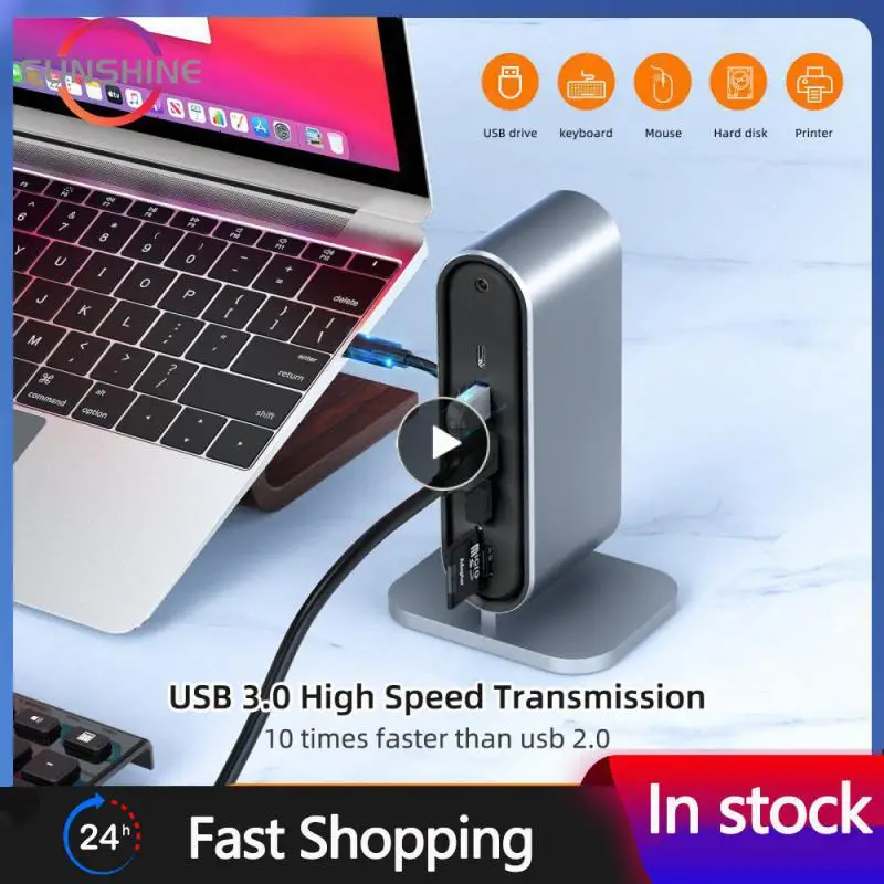 

Pd 100w Type-c Hub 480mbps Expansion Dock 12-in-1 Usb 3.0 Docking Station For Laptop Usb 3.0 Cable Splitter HDMI-compatible