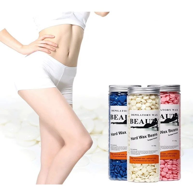 

400g/Pack Wax beans Depilatory Hot Film Waxing Pellet Removing Bikini Face Hair Legs Arm Hair Removal Bean Unisex Wax Beads