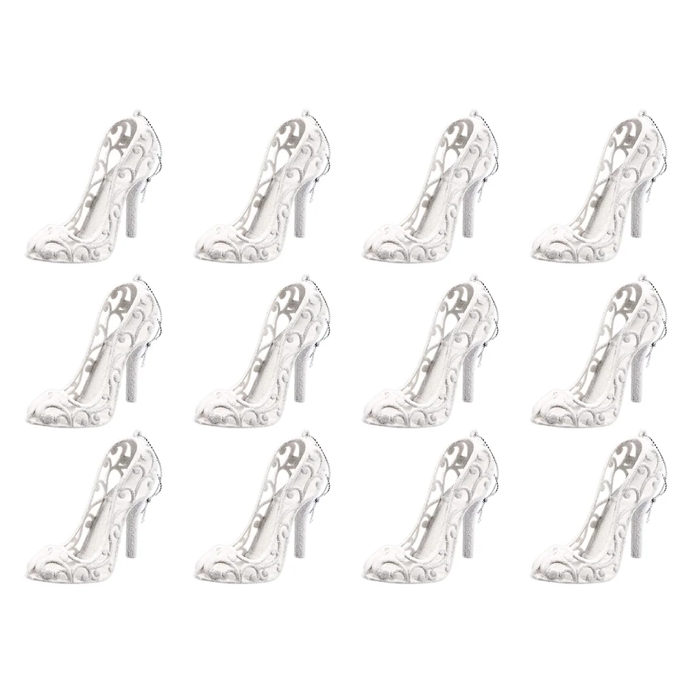 

High Shoes Christmas Heel Tree Ornaments Hanging Ornament Party Pendant Decoration Shoe Heels Mini Decor Backdrop Crystalfoam