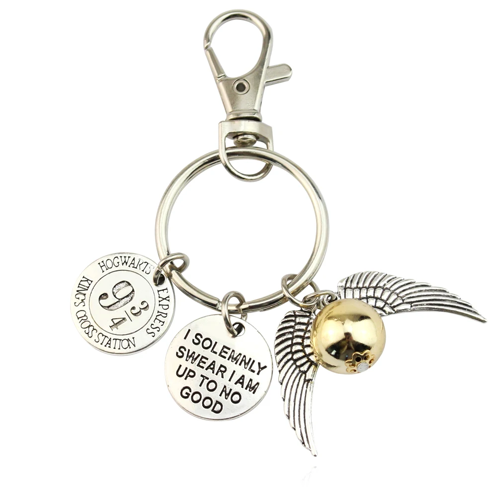 

Harries Deathly Hallows Platform 9 and Three Quarters I Solemnly Swear Snitch Keychain Kids adults Toy Model Doll Gift