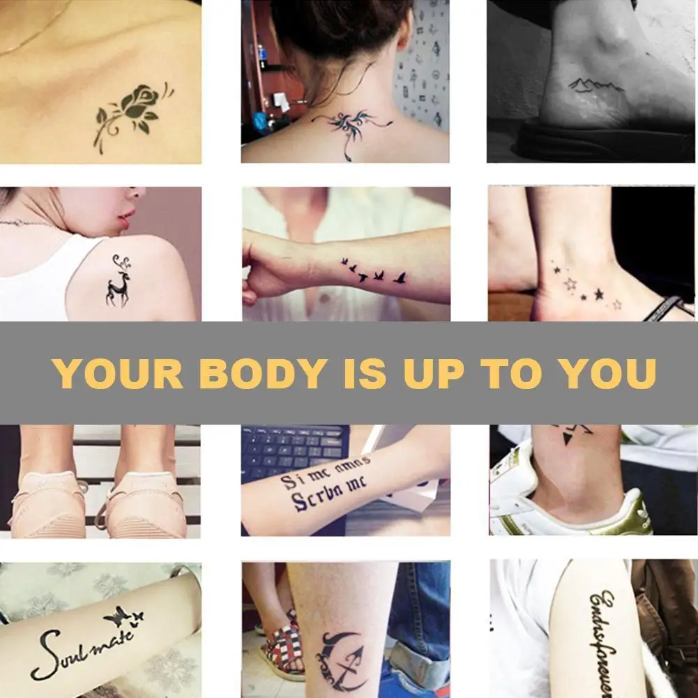 1 шт. водостойкий трафарет для татуировок с черной хной