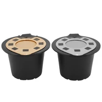 coffee filters for nespresso stainless steel mech refillable coffee capsule pod dripper basket cup silver gold