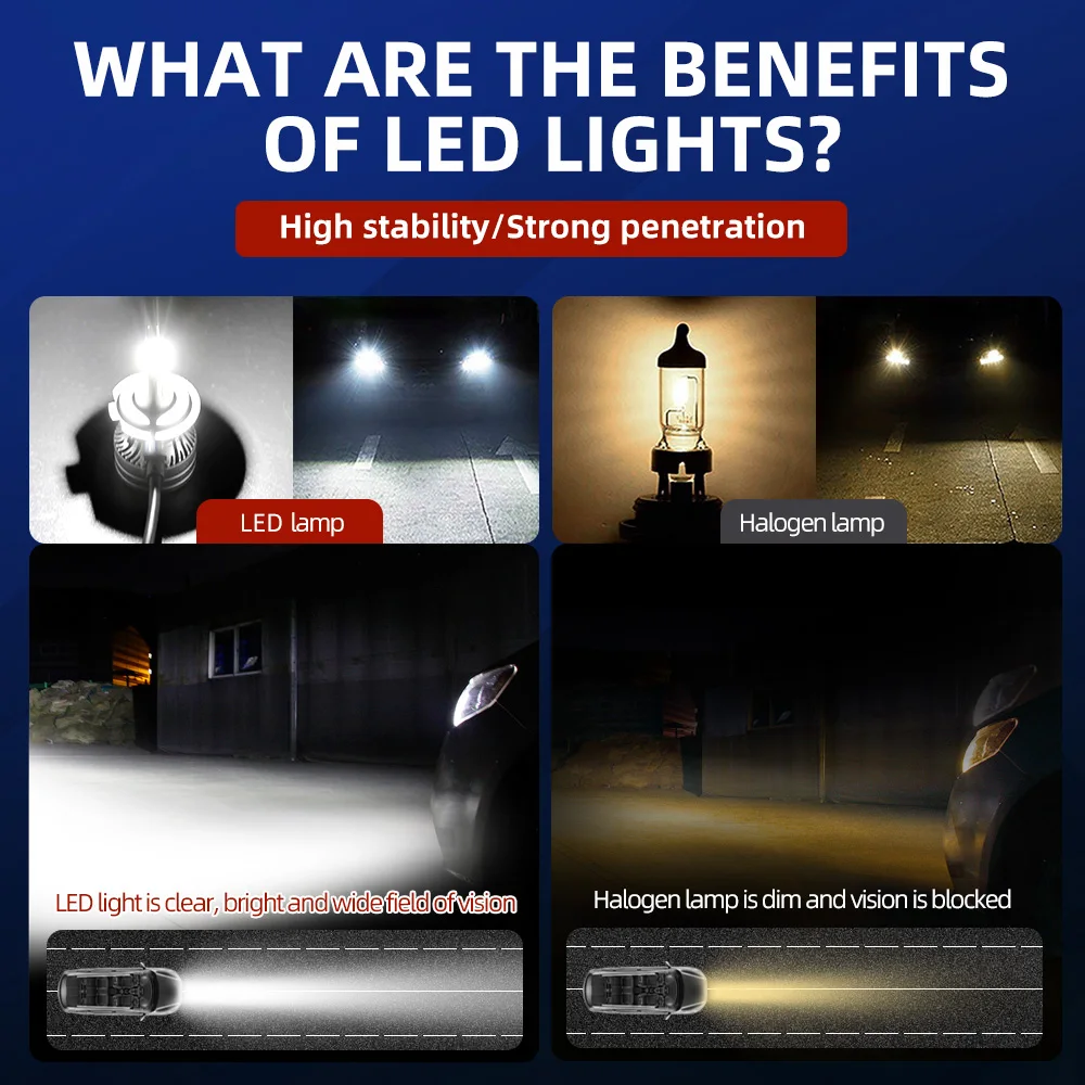 Лампы для автомобильных фар CSP 9005 9012 K 12 в 24 В 9004 лм 2 шт.