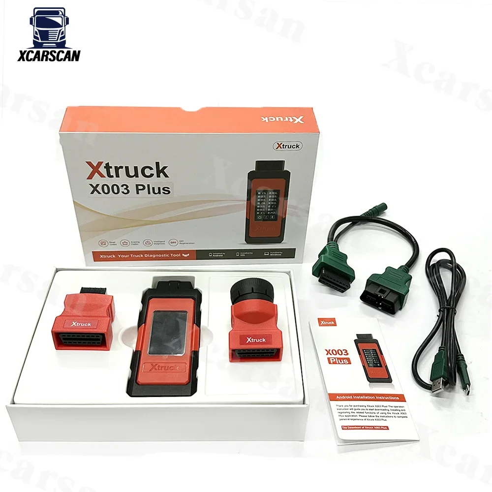 Фото Сверхмощный грузовик Xtruck X003 Plus Поддержка многобрендового оборудования для чтения и мигания данных с кодом неисправности Диагностический инструмент Версия для ПК №3