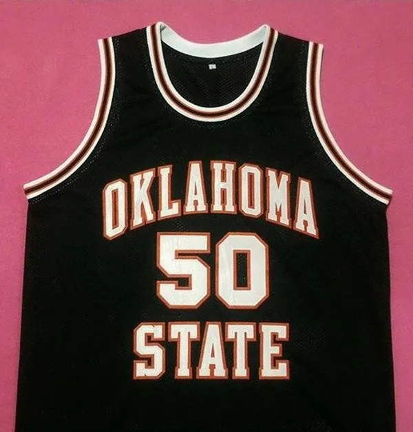 

50 BRYANT REEVES Oklahoma State Retro Throwback Basketball Jersey Customize any size number and player name