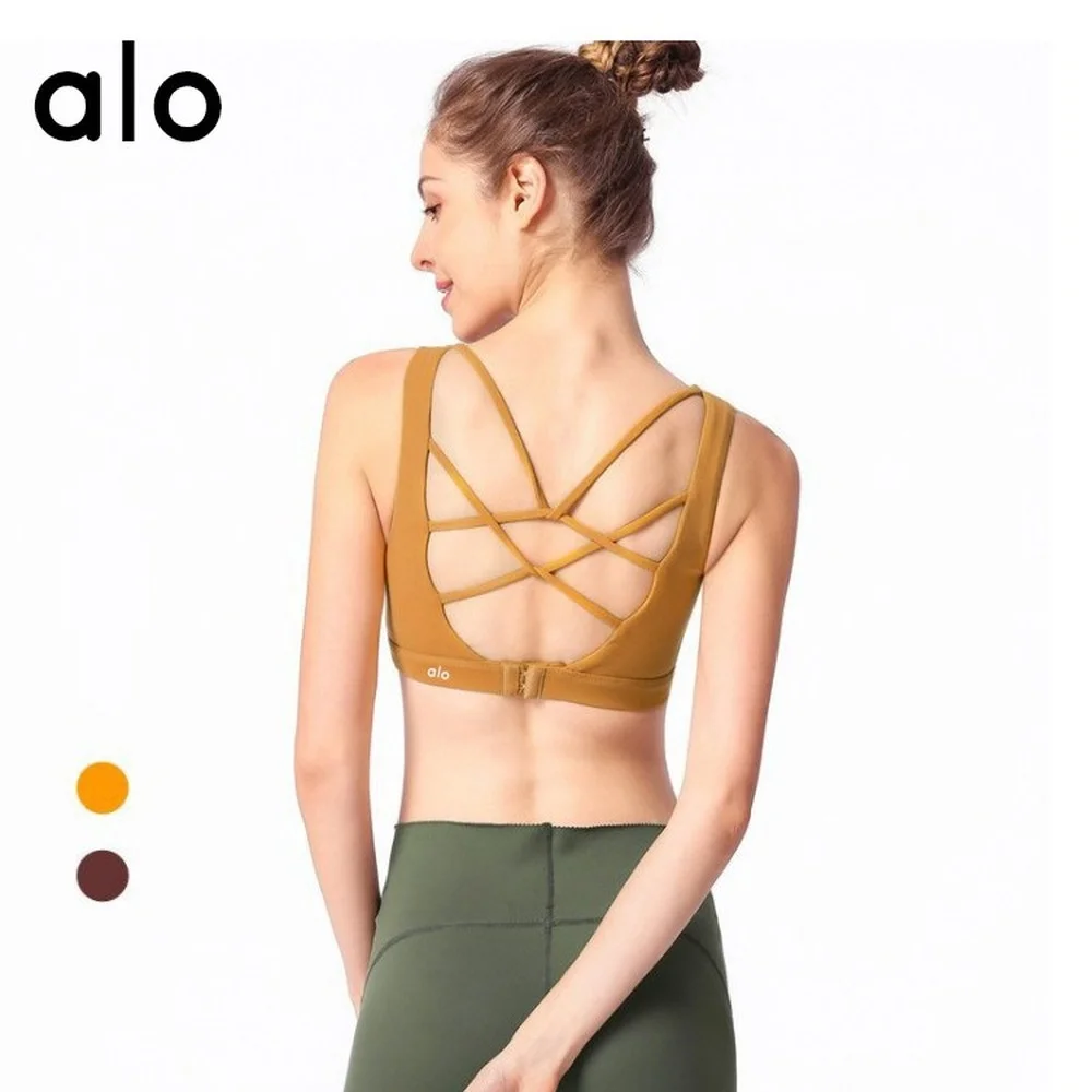 

Alo cnc Yoga Nylon Top Women Bra Sexy Top Woman Breathable Underwear Women Fitness Yoga Sports Bra for Women Gym Bras