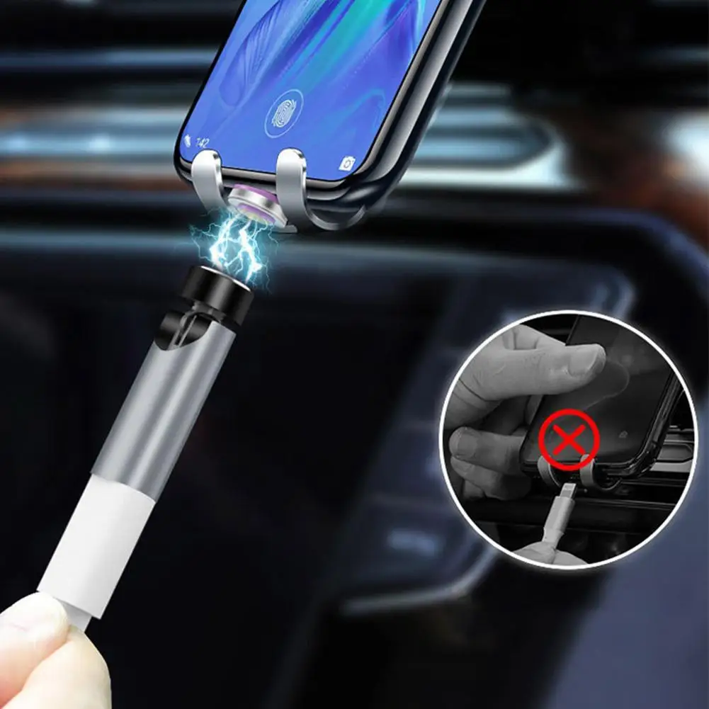 Магнитный адаптер с поворотом на 540 градусов Зарядка Micro USB Type-C зарядное