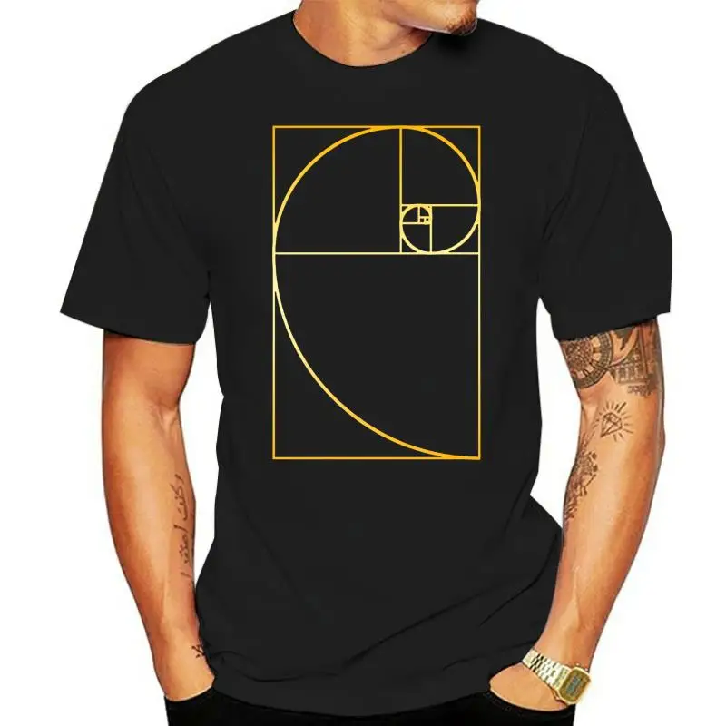 

Golden Ratio Fibonacci Spiral Mens T Shirt 8533