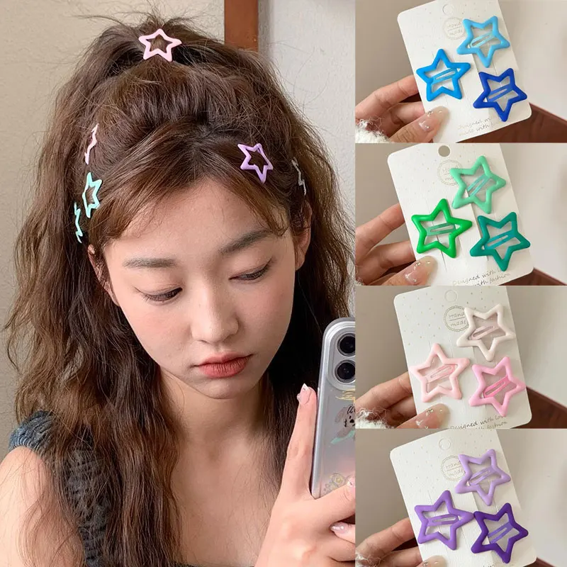 

Hot Star Cute Hairpins Korean Girls' Side Barrettes Hangs Finishing Broken ​Fashion Hair Clips Pink Kids' BB Clips New Headdress
