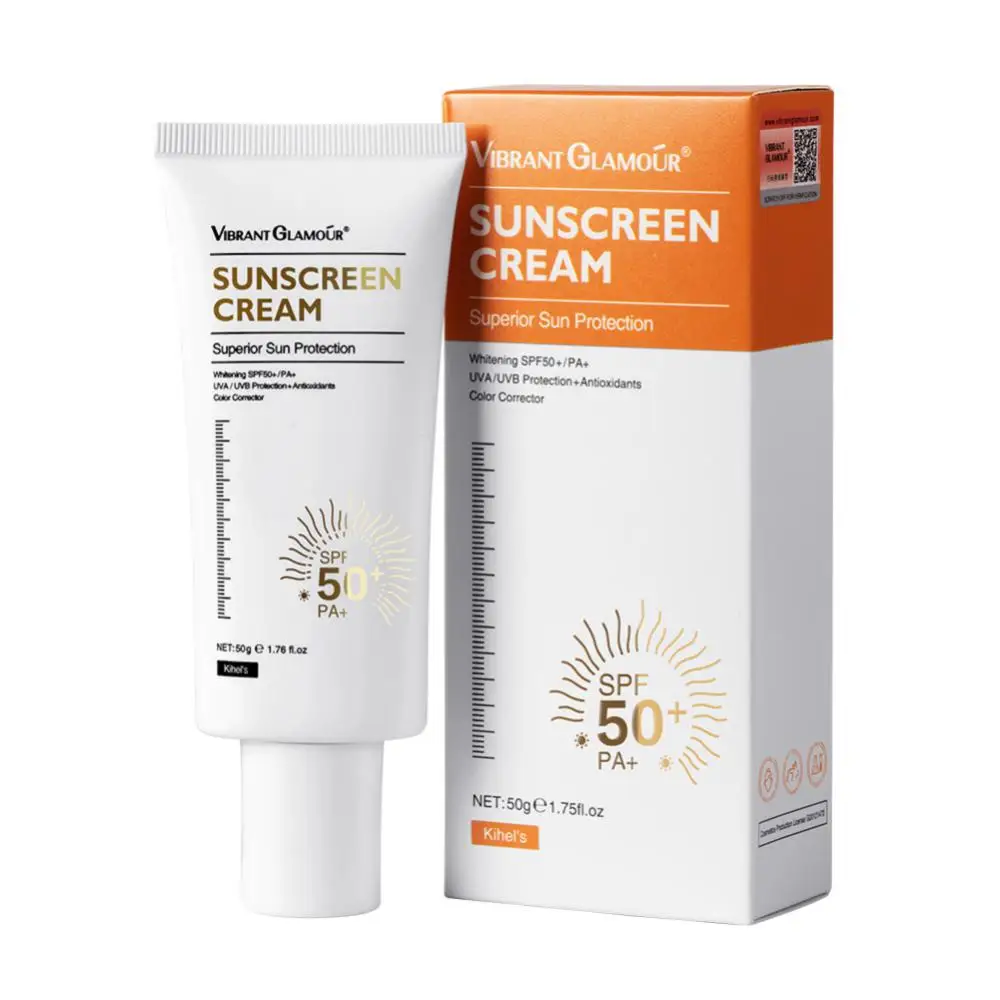 

50g Skin Protective Cream Sunblock Sunscreen Cream Moisturizing Spf50 Gel Isolation Lotion Face Makeup Refreshing Cosmetics