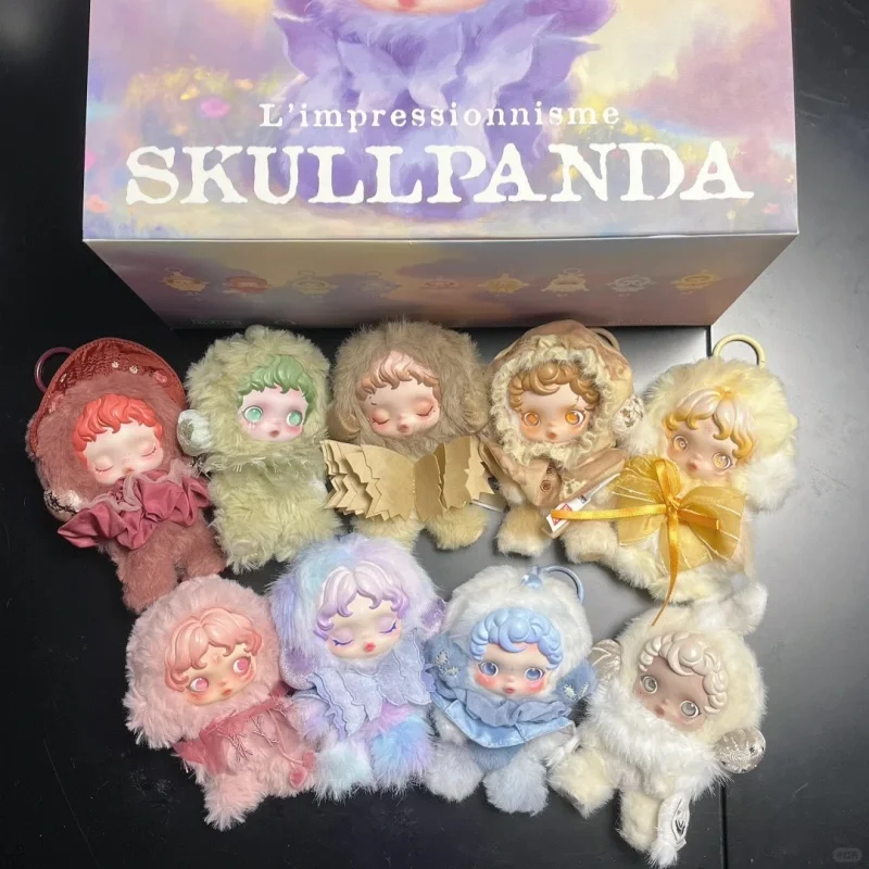 Фото Плюшевая кукла Pop Mart Skullpanda L Impressionnisme Series: коллекционная игрушка-сюрприз в закрытой коробке, подарок для коллекционеров аниме №5