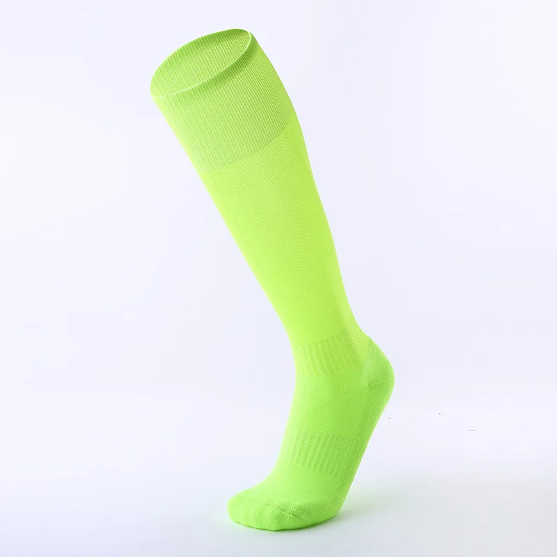 Men's Stockings Outdoor Solid Color Football Socks Padded Towel Bottom Outdoor Sports Socks