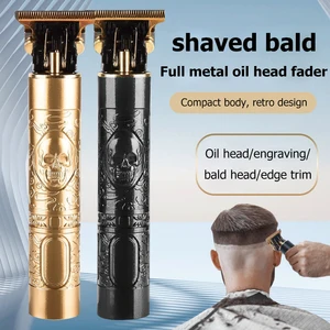 Barber Professional Rechargeable Hair Clipper Men Portable Shaver Trimming Hair Clipper Rechargeable in Pakistan