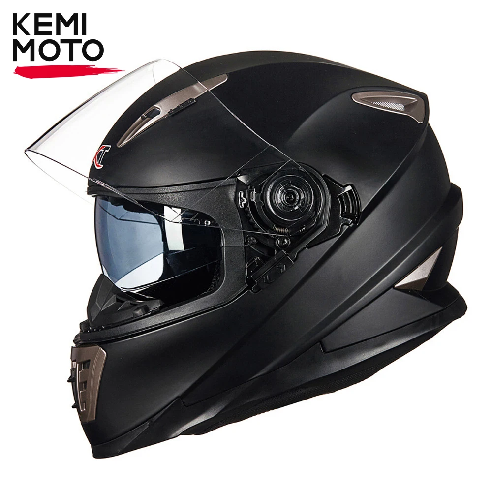 Enlarge Motorcycle Helmet Full Face Flip Up Double Lens DOT Certification For Man Summer Motocross ABS Material Safety Moto Helmets Gift