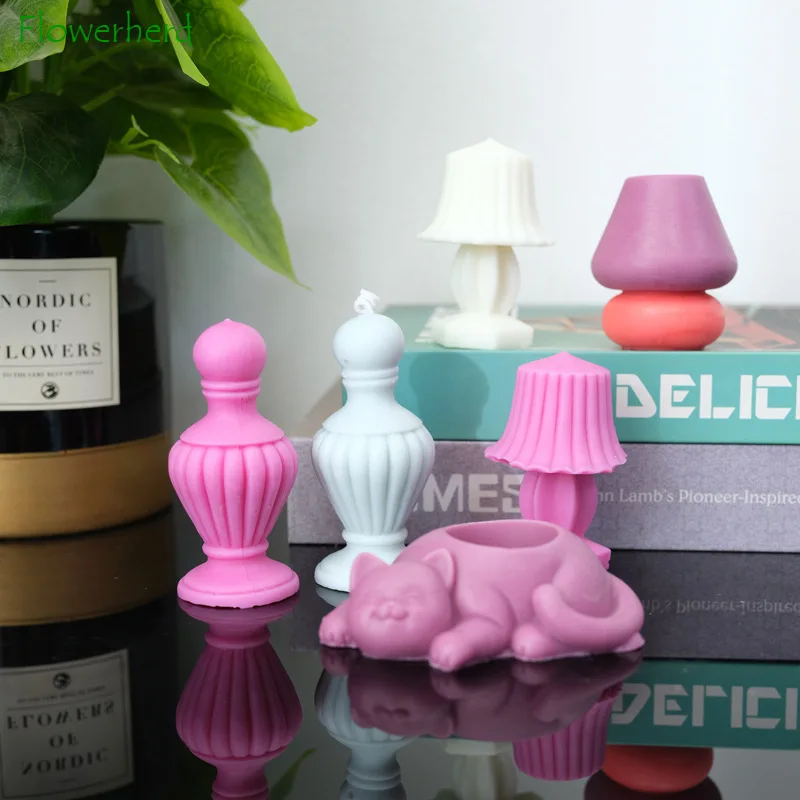 

New European-style Geometric Vase Candle Silicone Mold Love Aromatherapy Gypsum Aromatherapy Candle Silicone Mold Candle Making