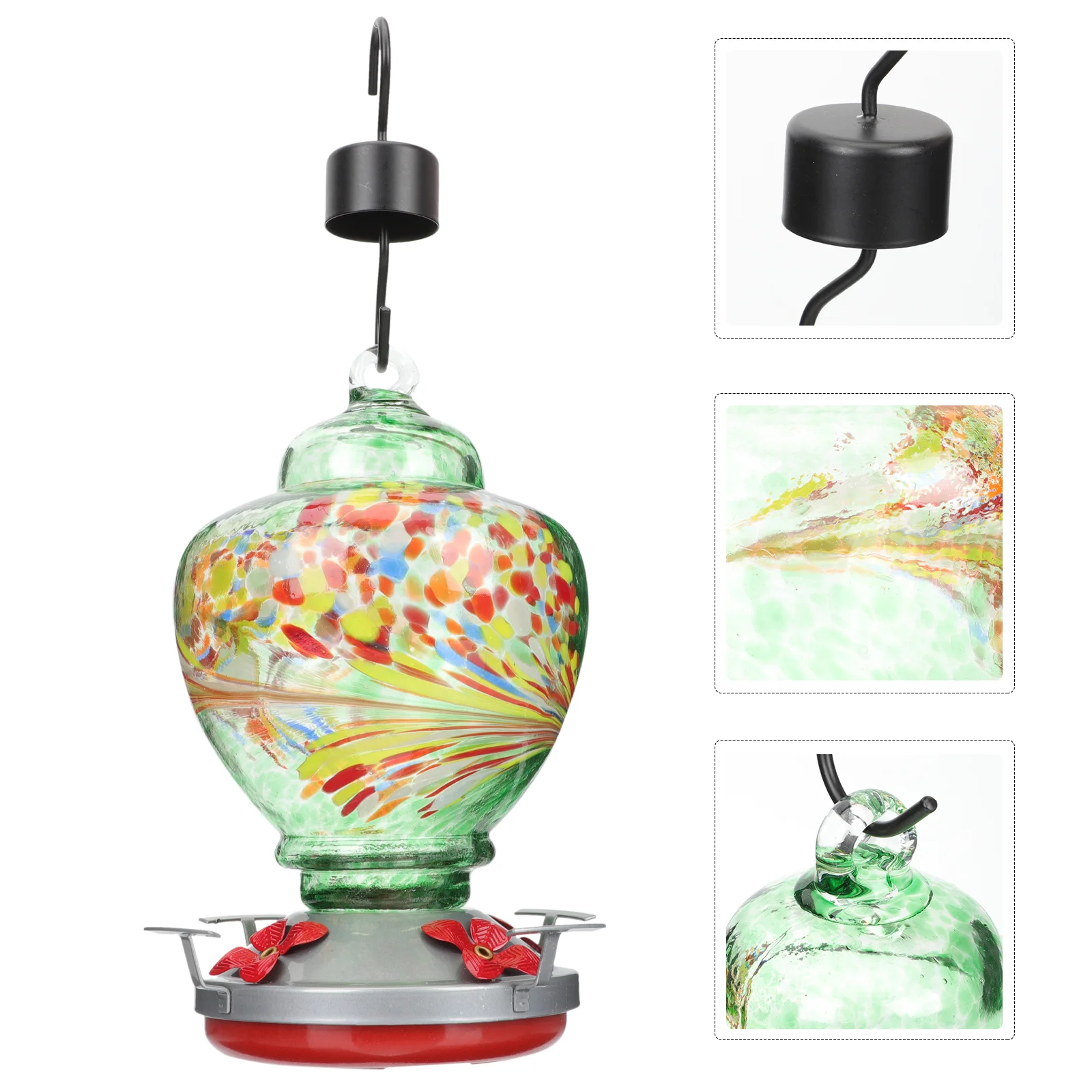 

Garden Bird Feeder Ornament Water Holder Outdoor Water Feeder for Hummingbird