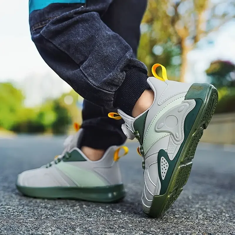 Kids Ultralight Breathable Sneakers With Chic Design For Outdoor Tennis Running Walking