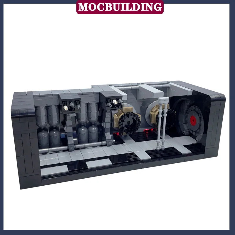 MOC Star Movie Коридор Конференц-зал Серия Модель Строительный блок Сборка Контейнер