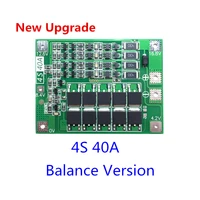 upgrade 4s 40a li ion lithium battery 18650 charger pcb bms protection board with balance for drill motor 14 8v 16 8v lipo cell