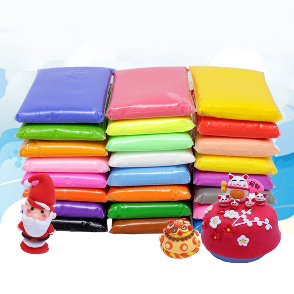 36-цвета Playdough скульптурная глина кристалл красочная грязь пластилин сухой воздух