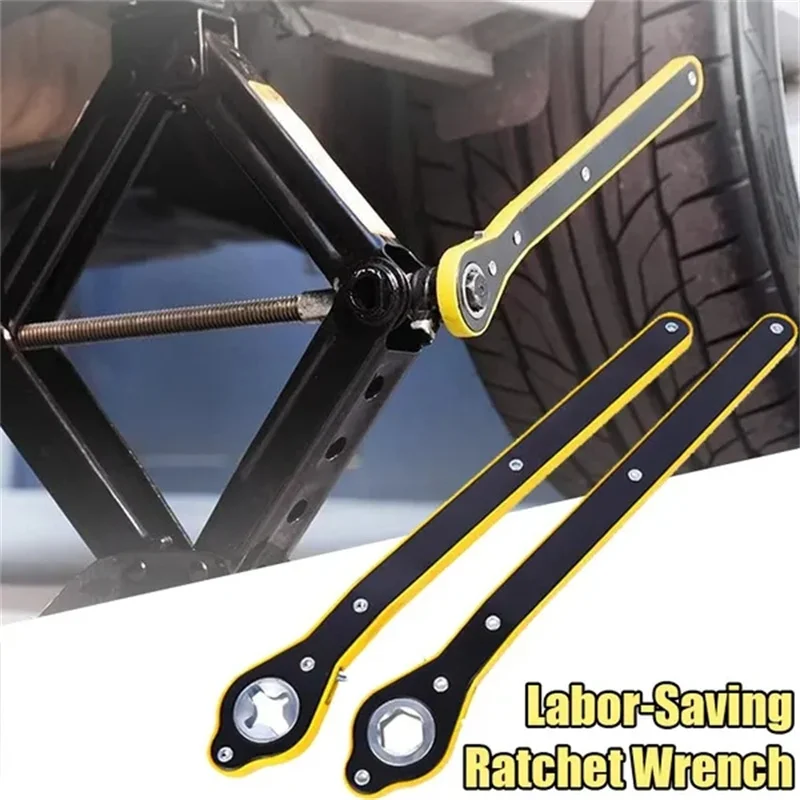

Handle Wrench Car Labor-saving Wrench Scissor Wrench Wheel Jack Ratchet Garage Labor-saving Tire Jack Lug