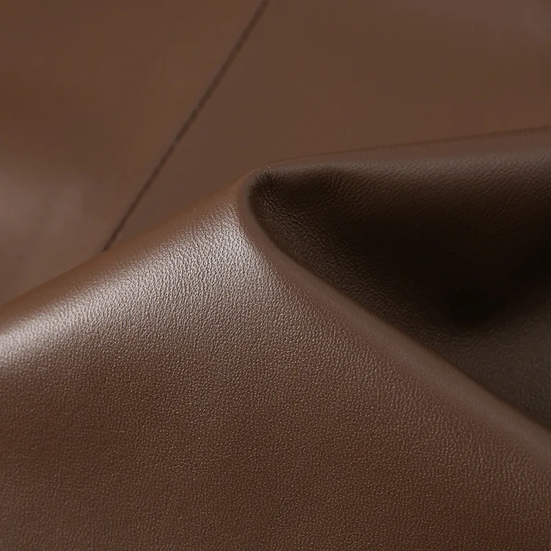 Lady Luxury Genuine Sheepskin Leather Coats 2023 Autumn Winter Trench Coats Women Leather Windbreaker Vintage Outerwear FG5067