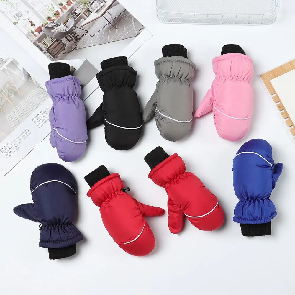 

Non-slip Children Kids Thicken Warm Winter Must Snow Snowboard Outdoor Riding Children Ski Gloves Long-sleeved Mitten