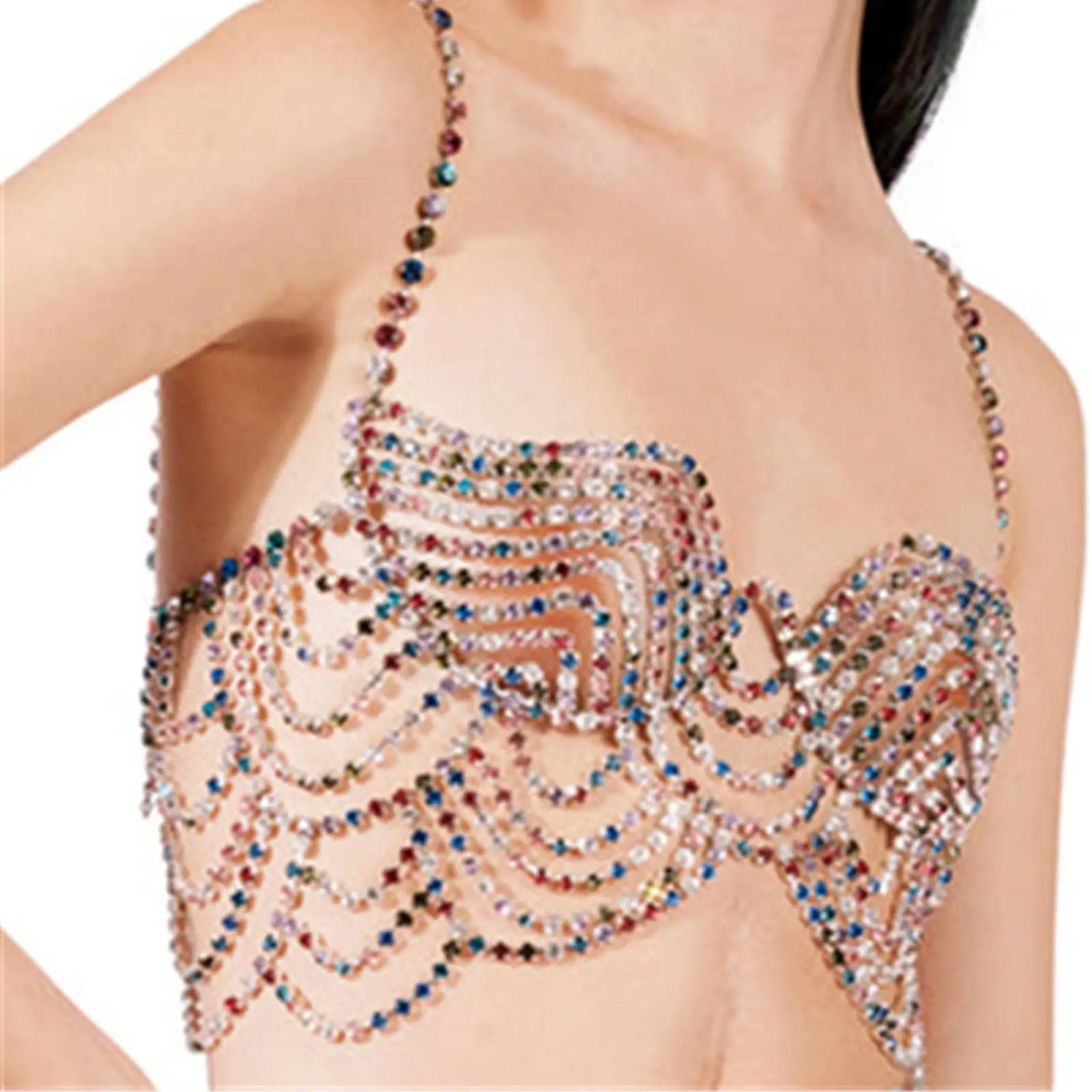 

Женская Регулируемая нагрудная цепочка