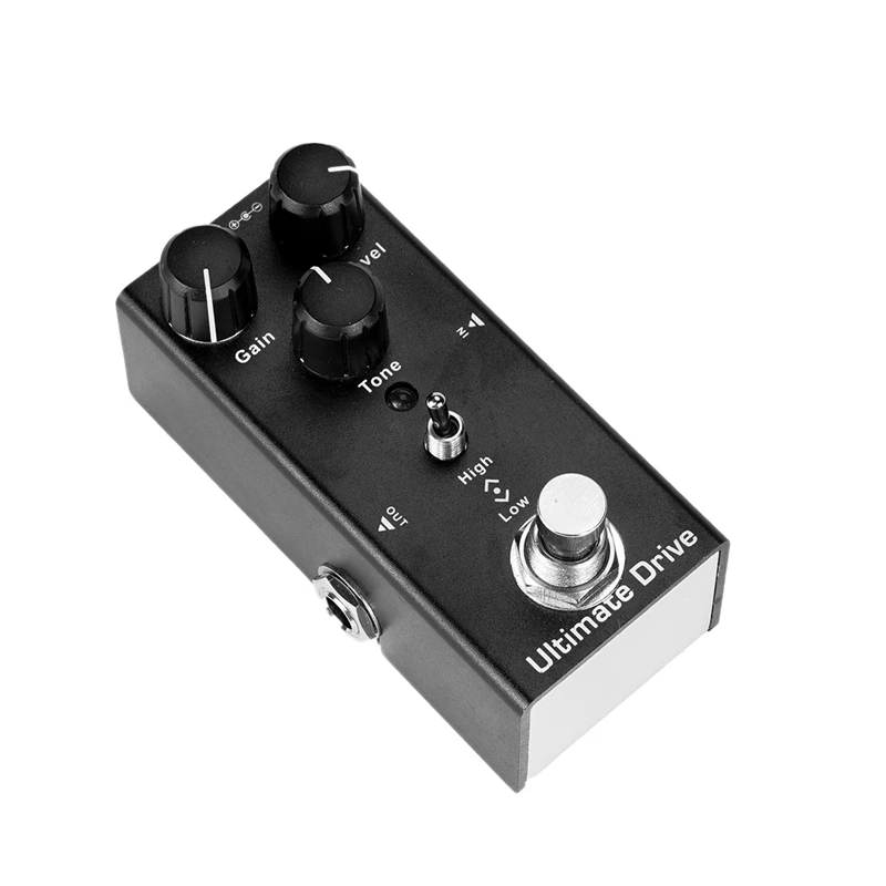 

Ultimate Drive Guitar Effects Pedal Gain/Level/Tone Knob High Low Frequency Effect Pedals With True Bypass Switch