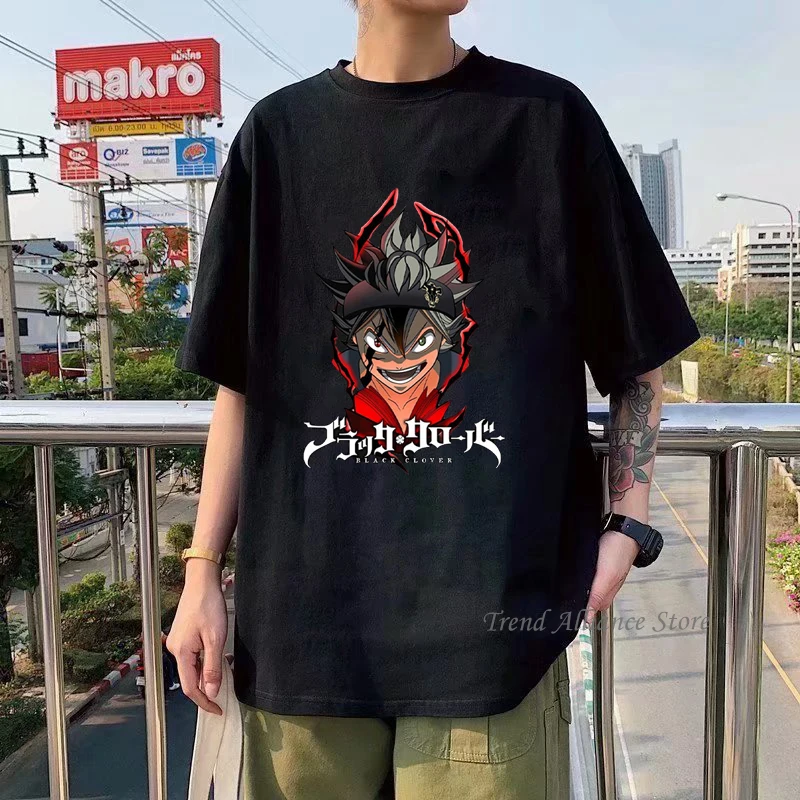 

Harajuku Black Clover Funny 90s Cartoon T Shirt Men Manga Asta Graphic Anime T-shirt Unisex Tshirt Vintage Hip Hop Top Tee Male