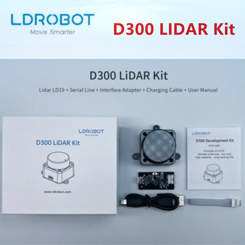 LDROBOT LD06 LD19 LD14 LD14P Лазерный Радар Lidar D200 комплект D300 измерение диапазона для внутреннего и наружного SLAM сопоставление ROS1 и ROS2