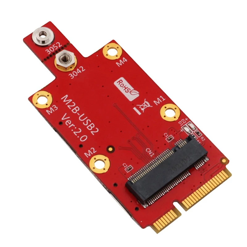 

Конвертер M2 в Mini PCIE, переходная карта M2 в Mini PCIE, преобразователь с двумя слотами для SIM-карт NANO, M.2 Key B на Mini PCI-E адаптер