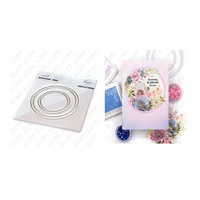 blanket stitched circle arrival 2022 metal cutting dies diy crafts molds scrapbooking decoration embossing template hot sell