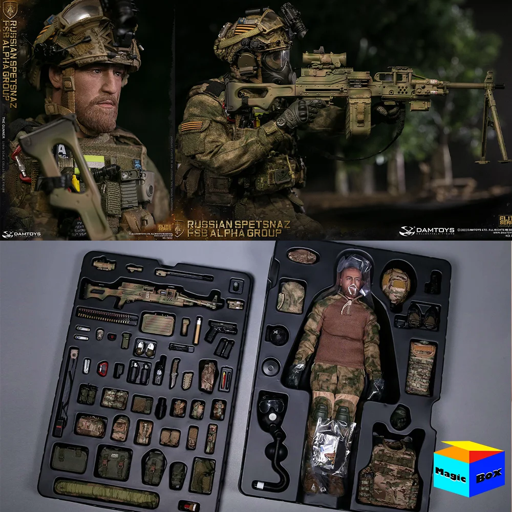 

DAMTOYS DAM 78092 1/6 Scale Male Soldier Russian Spetsnaz FSB Alpha Group Gunner Full Set Model 12'' Action Figure Collectible