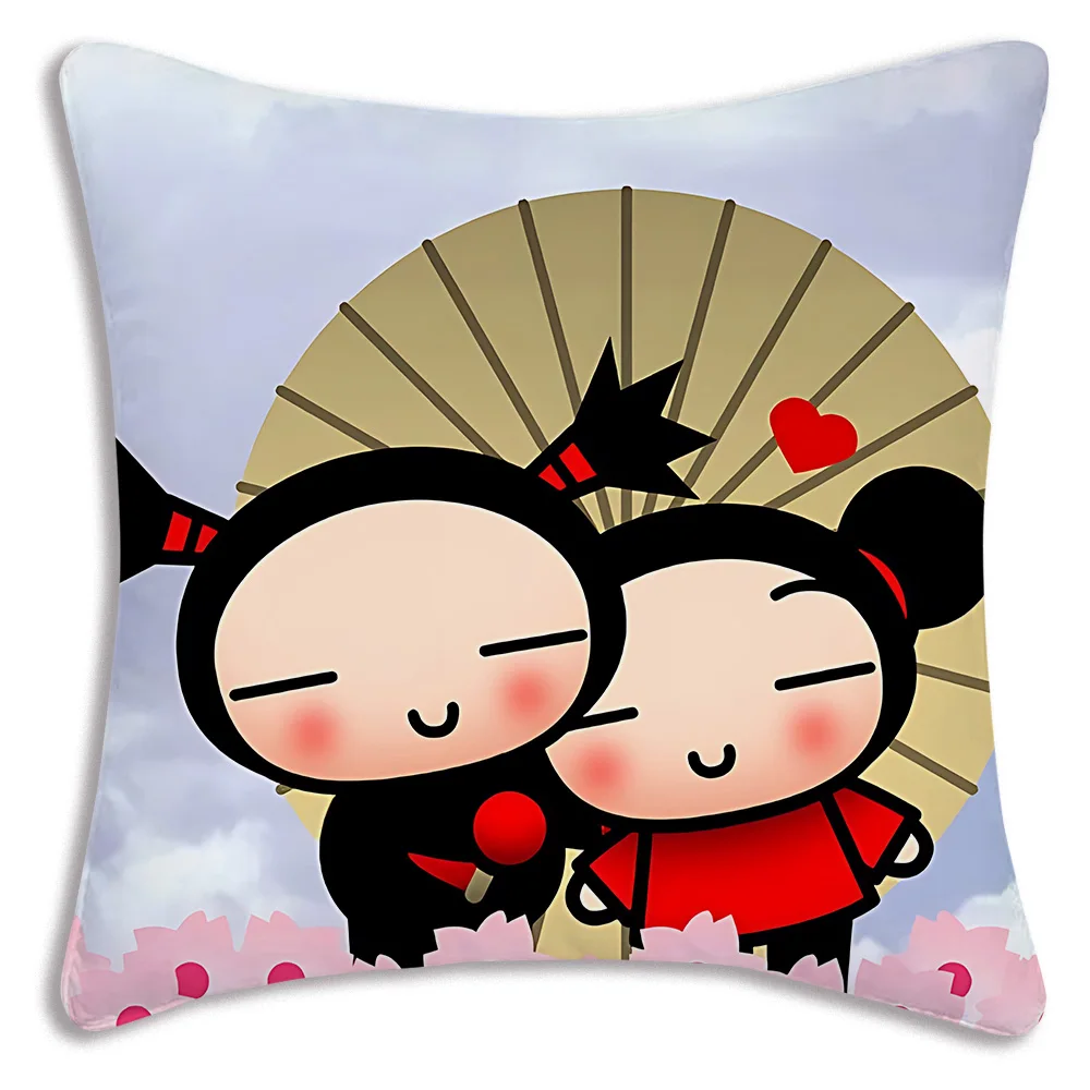 Наволочки с рисунком Kawaii Pucca аниме манга диван декоративный домашний