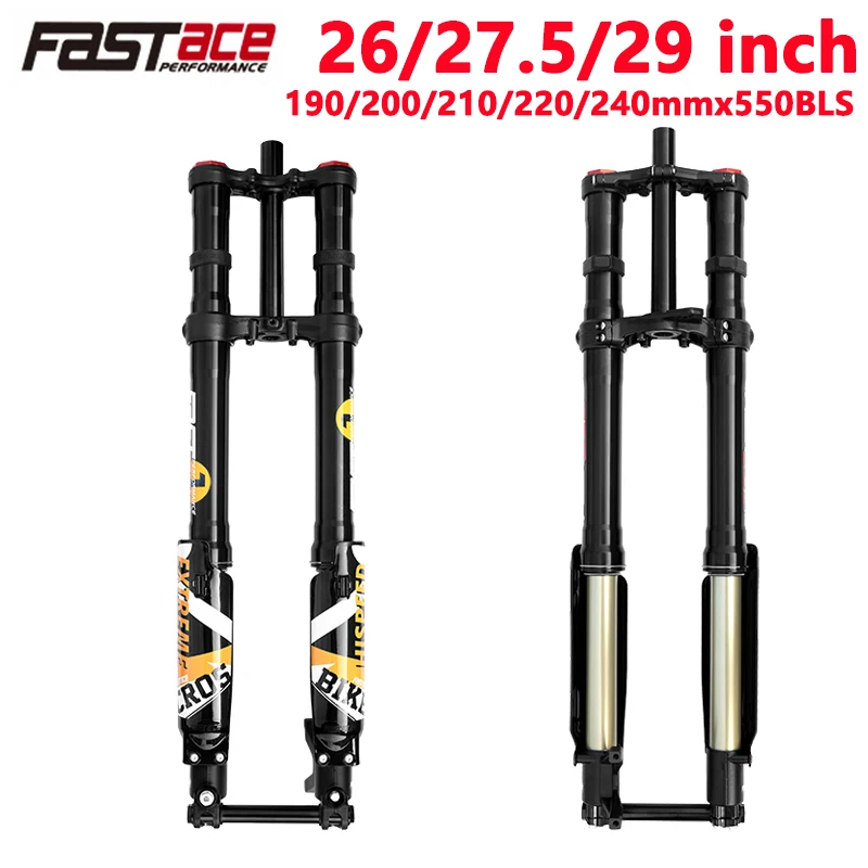 Fastace MTB Bike Suspension Inverted Front Fork 26/27.5/29 Inch Oil And Gas Fork For SUR RON Electric Dirt Bike DH Downhill Fork