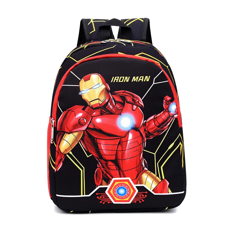 2022 Disney New Kindergarten Bag For Boys Spider Man Captain America Student Shoulder Orthopedic Backpack Kids Gifts Mochila