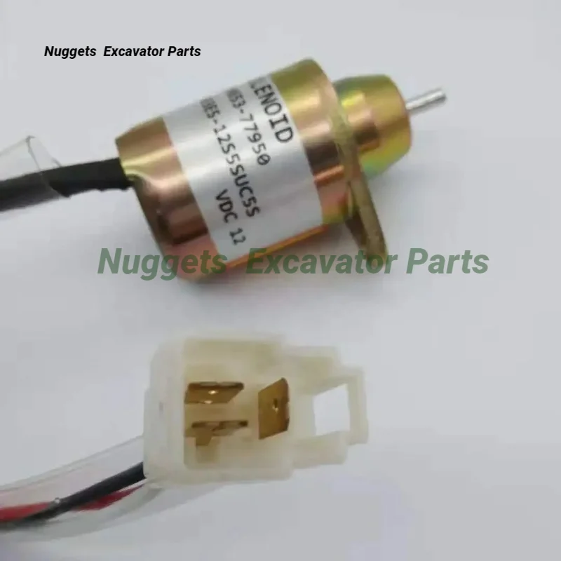 Стопорный электромагнитный клапан 1503ES-12S5SUC5S 11953-77950 подходит для экскаваторов Yanmar