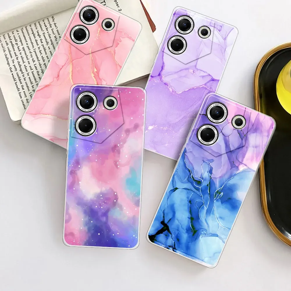 Чехол для телефона Tecno Camon 20 Pro 5G прозрачные силиконовые мягкие чехлы из ТПУ Coque