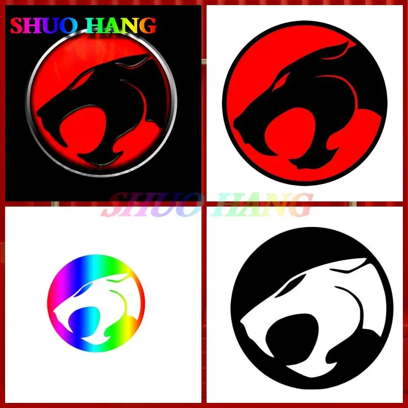 

;Thunderbolt Cat; Detailed Logo Vinyl Decal Sticker Car Accessories Car Window Trunk High-quality Decorative Racing Car Stickers