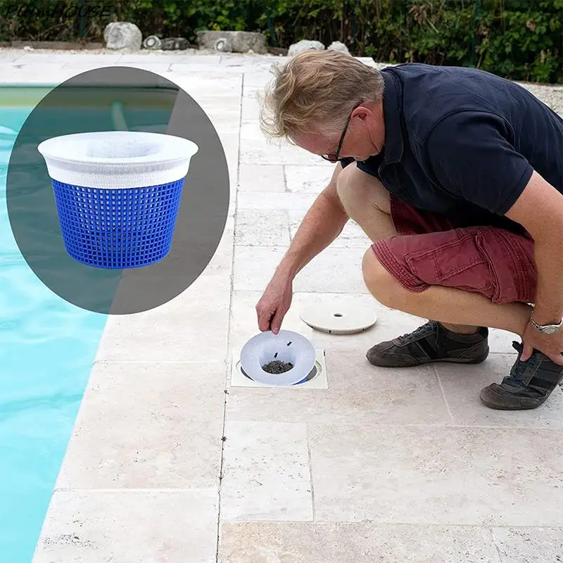 

5/10Pcs/Set Filter Storage Pool Skimmer Socks Nylon Swimming Pool Filter Socks For Baskets Skimmers White Pool Supply