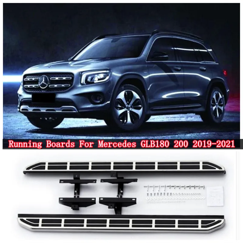 

For Mercedes GLB180 200 2019 2020 2021 2022 High Quality Aluminum Alloy Running Boards Side Step Bar Pedals