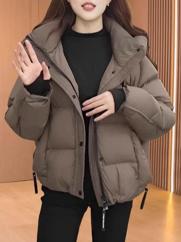 Зимний пуховик 2024 одежда с хлопковой подкладкой верхняя женская корейская серия