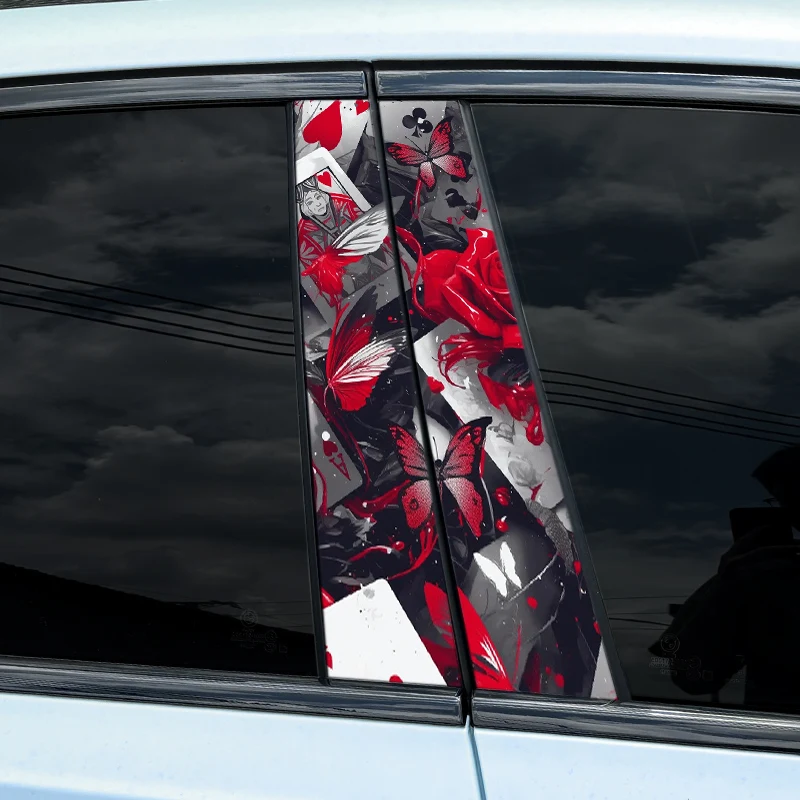 Крутые автомобильные наклейки в виде покера 1 шт./2 шт. водонепроницаемые