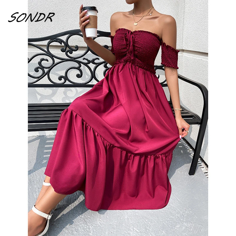 

plus Slash Neck Dress Summer Sexy Women 2022 Maxi Dress for Women Casual