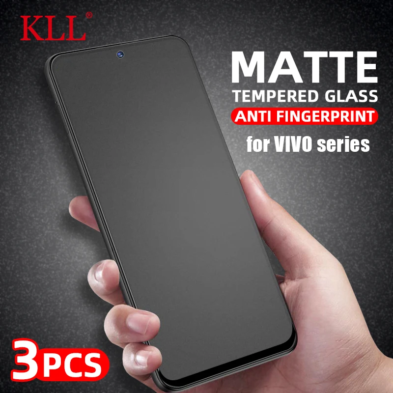 

1-3pcs Matte Screen Protector for Vivo X80 Lite Y35 Y16 Y02 Y22 Y30 Y33S Y35 Y55 Y75 Y52T Y73 Y77e V21 V25 T2X Protective Glass